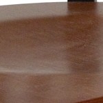 cherry wood seat/black metal frame