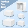 4PCS Acrylic Buffet Risers, Food Display Stand Shelf with Hollow Bottoms, Cube Display Nesting for Catering Dessert Collectibles Jewelry Figures Show - 2 of 4