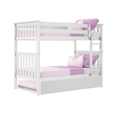 Max and lily twin deals over twin bunk bed