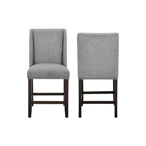 New Classic Furniture,Faust Counter Chair (Set of 2)-Gray - 1 of 4