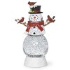 Roman 12" Lighted Swirl Snowman with Cardinals - 2 of 4