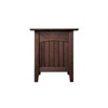 AFI Nantucket 20" Square Solid Wood End Table with Charger in Burnt Amber - image 3 of 4