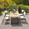 SKONYON Portable Folding Chair Lightweight Outdoor Seat with High Backrest, Supports 350 lbs – Ideal for Camping, Beach, Tailgating & Patio - 3 of 4