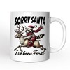 Funny Reindeer and Racoon Christmas Mug, Sorry Santa I've Been Feral Gift (Non-Custom Only)| OrnamentallyYou - 4 of 4