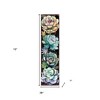 HomeRoots 36" Black And Green Solid Wood Succulents Porch Sign - 3 of 4