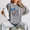 Yale University Football Character - Women's Lightweight Garment Dyed Sweatshirt - 2 of 3