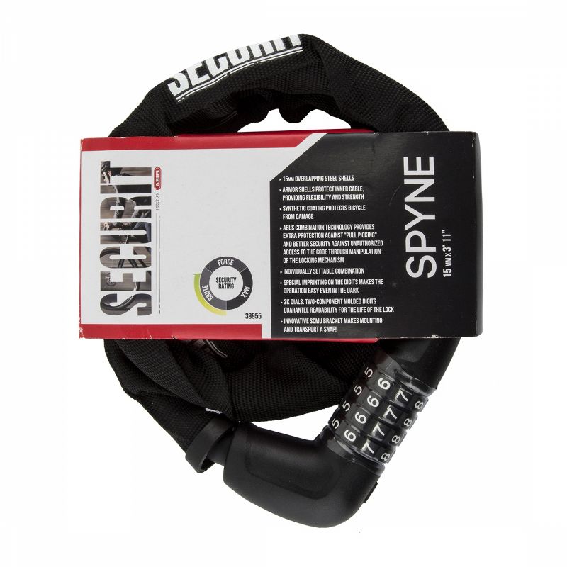 Securit Spyne Armor Combo Lock 15mm 3`11`/120cm Individually Settable Combo, 2 of 3