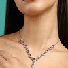 SOHI Women's Crimson Red The Monaco Collar Necklace - 3 of 4