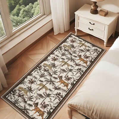 Indoor Modern Area Rugs Animals Pattern Abstract Low Pile Carpets for Living Room Bedroom Indoor Washable Non Slip Soft Floor Carpet