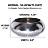 Unspill-a-Bowl® Stainless Steel Dog Bowl - Classic Silver | No Spill, Long Ears, Slow Feeding - 2 of 4