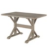 HomeRoots 48" Gray Solid Wood Trestle Writing Desk - 4 of 4
