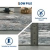 Area Rugs for Living Room Bedroom, Modern Abstract Machine Washable Rug, Low Pile Floor Carpet with Non Slip Backing - 4 of 4