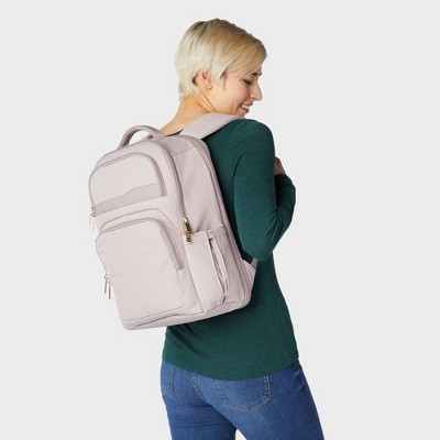 Рюкзаки Open Story Signature Day Trip Backpack Taupe - Open Story™: 24L Water-Resistant Laptop Bag — фото 2