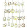 Juvale 24 Pack Easter Wood Ornaments for Tree Decorations, Spring Arts and Crafts, Rustic Farmhouse Décor, 3 x 3 In - 4 of 4