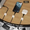 ChicFurnit 12 PCS Cable Clips 1s Lock Adhesive Cord Holder Organizer for Nightstand, Desk Cable Management Clips, Charger Wire Cord Organizer Keeper - 4 of 4