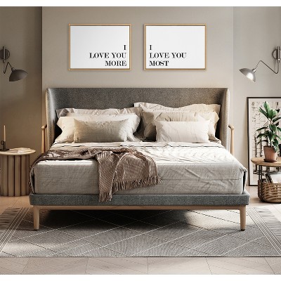 Natural Framed Canvas Quote Wall Art Set, 18" x 24"