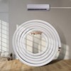 VEVOR 25FT Mini Split Line Set,1/4" & 3/8" O.D Copper Pipes Tubing and Triple-Layer Insulation,for Air Conditioning or Heating Pump Equipment, White - 2 of 4