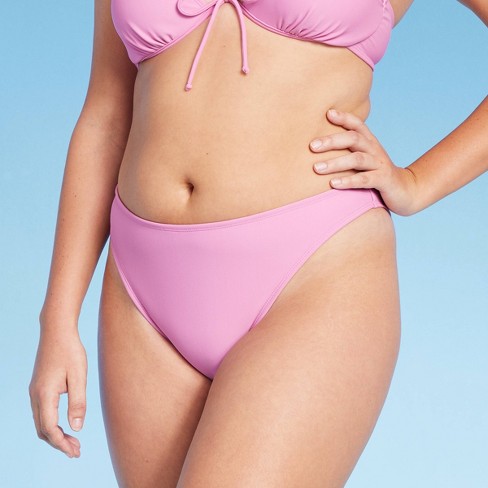 infrastructuur surfen brug Women's Mid-waist Extra High Leg Cheeky Bikini Bottom - Wild Fable™ Light  Pink Xl : Target
