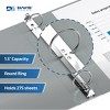 Davis Group 6pk 1.5" Premium Economy Round Ring Binder Gray: Hard Cover, 275 Sheet Capacity, 2 Pockets, Polypropylene - 3 of 4