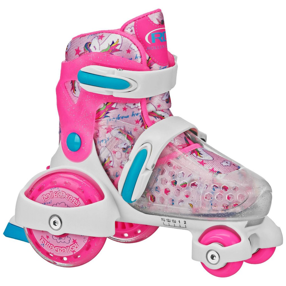 Photos - Roller Skates Roller Derby Sport Kids' Roller Skate - Unicorn Pink/White M 