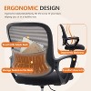Tall Home Office Chair for Standing Desk with Adjustable Foot Ring, Ergonomic Mid Back Cushion Lumbar Support, Counter Height Chairs-The Pop Home - 3 of 4