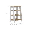 NicBex Modern Ladder Space Saving Bookcase 4 & 5 Tier Shelf Organizer for Small Spaces, Living Room & Home Office, Wood & Metal Options - 3 of 4
