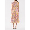 August Sky Women's Short Flutter Sleeves Tiered Floral Midi Dress - 2 of 4
