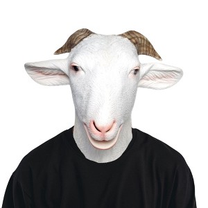 Funworld G.O.A.T Latex Adult Costume Mask | One Size Fits Most - 1 of 4