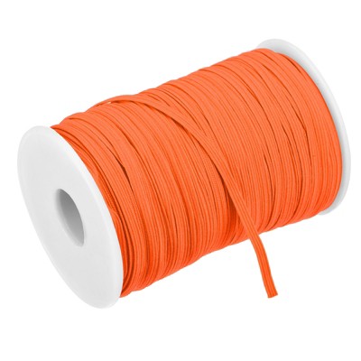 Unique Bargains Flat Elastic Band for Sewing Braided Stretch Strap Cord Roll for Wig Crafts DIY
