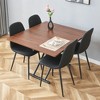 5 Piece Dining Table Set Kitchen Table Set with 4 Upholstered Chairs & Adjustable Height Table - ModernLuxe - 2 of 4