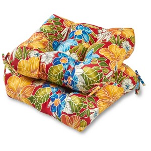 Kensington Garden 2pc 20"x20" Outdoor Chair Cushions - 1 of 4