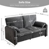 60-Inch Down Filled Chenille Sofa with Cloud-Like Comfort and Washable Cover, 800LBS Capacity Loveseat for Modern Homes - 2 of 4