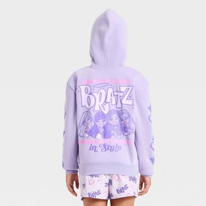Girls' Bratz Hoodie Front and Back Graphic Pullover Sweatshirt