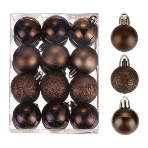 Unique Bargains Shatterproof Home Decorative Christmas Tree Hanging Ball Ornaments 24 Pcs - 1 of 4