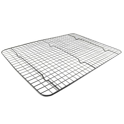 Ash Gray Non-Stick Carbon Steel 2-Piece Cooling Rack Set