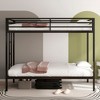 GDFStudio Polly Full Over Full Metal Bunk Bed with Ladder and Guardrail - 2 of 4
