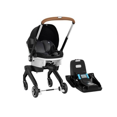 Image of Evenflo Gold Shyft DualRide with Carryall Storage Infant Car Seat and Stroller Combo Travel System - Moonstone