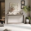 60" Rectangular Solid Wood Veneer Console Table, Wide Sofa Table with Ample Storage, Entryway and Living Room Accent-Panipeachy - 2 of 4