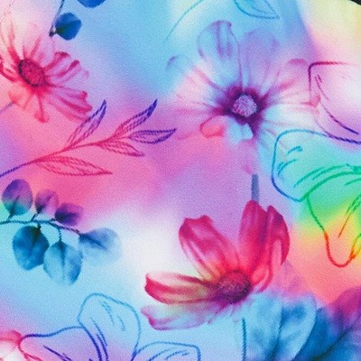 butterflies on multicolored and black background