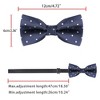 Allegra K Men's Pre-Tied Adjustable Polka Dots Tuxedo Work Party Prom Bow Ties - 4 of 4