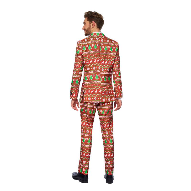 Suitmeister Men's Christmas Suit - Red Christmas (Mp Only) - Red, 2 of 5