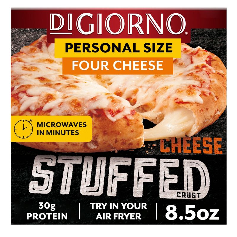 DiGiorno Cheese Stuffed Crust Four Cheese Frozen Pizza - 8.5oz, 1 of 7