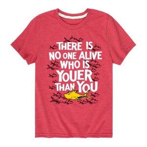 Boys' - Dr. Seuss - No One Is Youer Than You Short Sleeve Graphic T-Shirt - 1 of 4