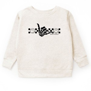 SmileyWorld Skeleton Hang Loose - Toddler Graphic Sweatshirt and Youth Graphic Sweatshirt - 1 of 2