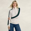 Lands' End Women's Long Sleeve Waffle Quarter Zip Pullover - 4 of 4