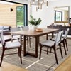 Washable Modern Interwoven Lines Area Rug, Low Pile Non Slip Indoor Runner, Easy Clean for Home Office - 2 of 4