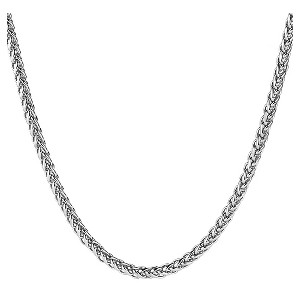 Men's West Coast Jewelry Stainless Steel Spiga Chain Necklace - 1 of 3
