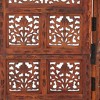 vidaXL Hand carved 4-Panel Room Divider 63"x65" Solid Mango Wood - 4 of 4