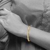 Black Bow Jewelry 4mm 14k Yellow Gold Polished Half Round Solid Bangle Bracelet - 3 of 4