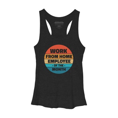 Women's Design By Humans Home office - employee of the month By RandomDudeArt Racerback Tank Top